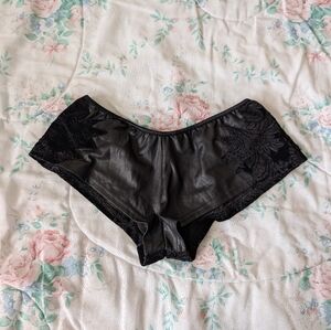 GUC Darque Velvet Pleather Pole Dance Shorts
